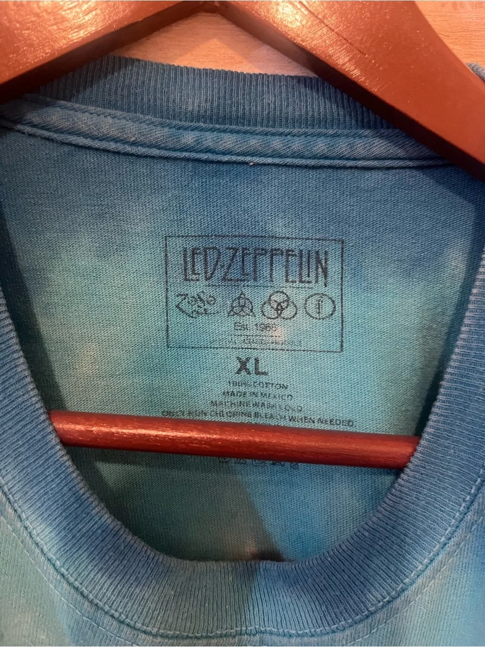 Led Zeppelin Tie-Dye Short Sleeve Tee U.S. Tour Special Edition - Picture 3 of 5